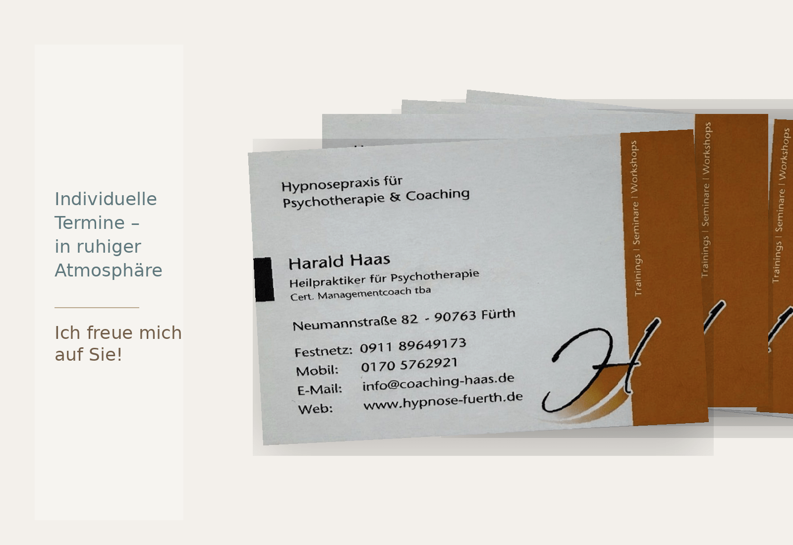 Visitenkarte Praxis HAAS