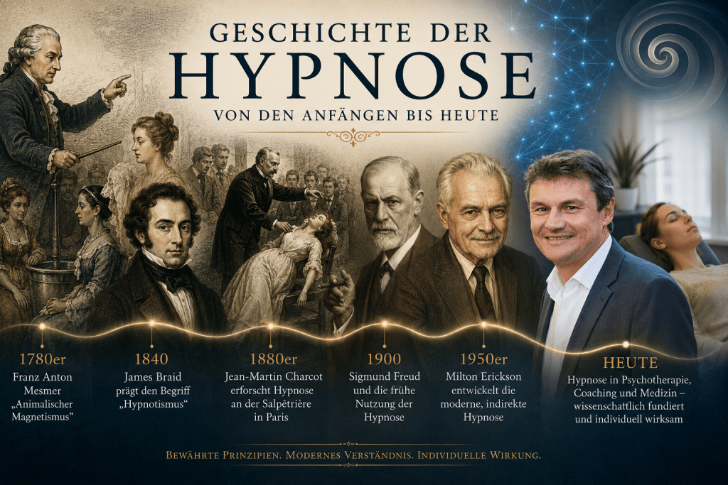 Epochen der Hypnose und Ihre Hypnosetherapeuten